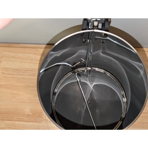 Stainless Steel 2.5 Gallon Step-On Bathroom Waste Basket w/ Plastic Liner Pail - Picture 7 of 12